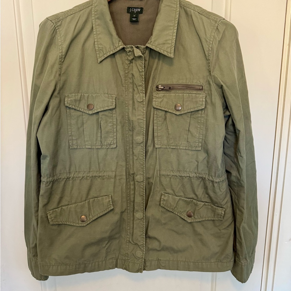 J. Crew Utility Jacket in Olive Green
